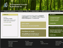 Tablet Screenshot of groupement-forestier-dorchester.com